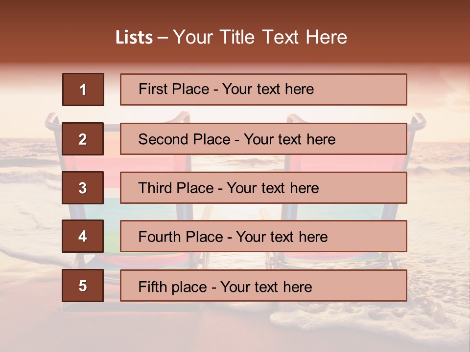 Two Coast Seaside PowerPoint Template