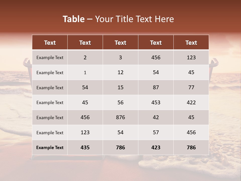 Two Coast Seaside PowerPoint Template