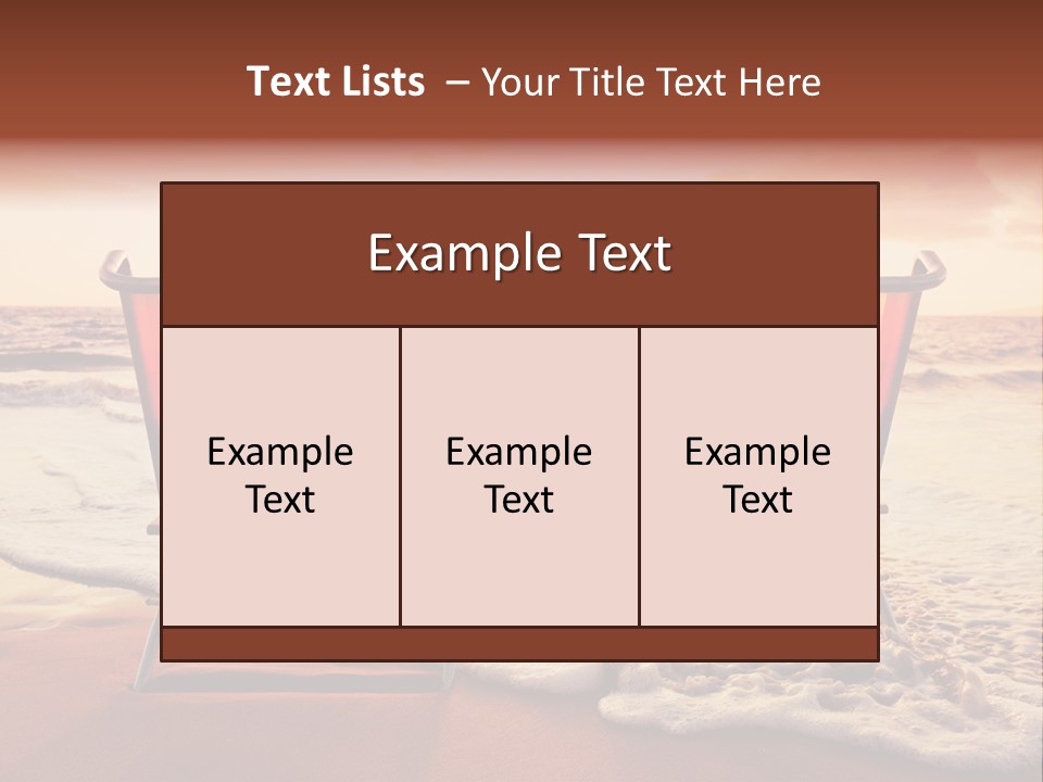 Two Coast Seaside PowerPoint Template