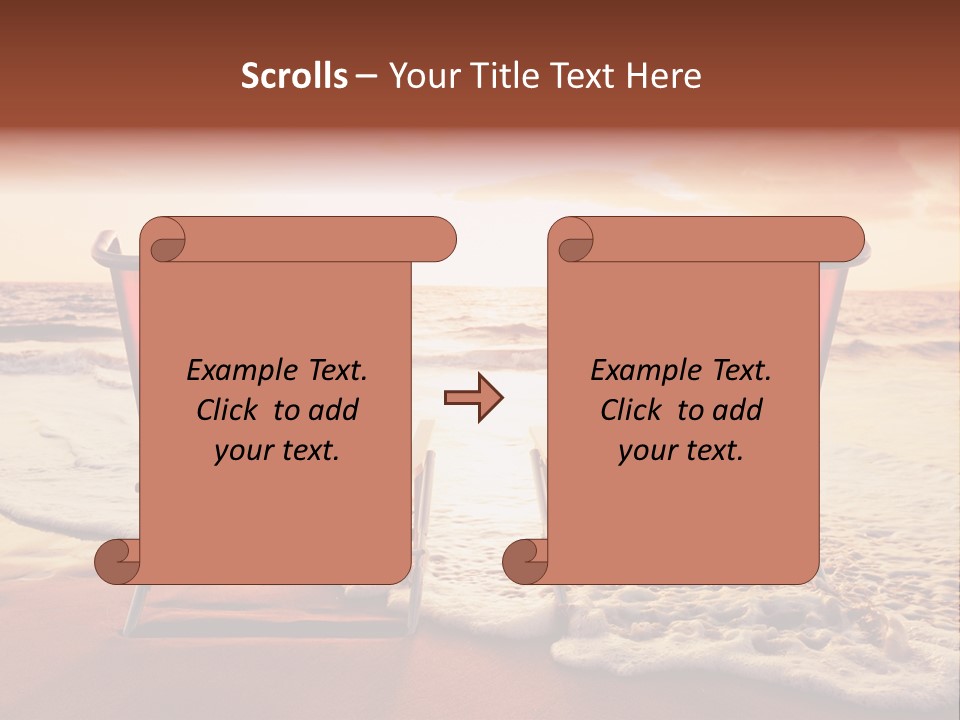Two Coast Seaside PowerPoint Template
