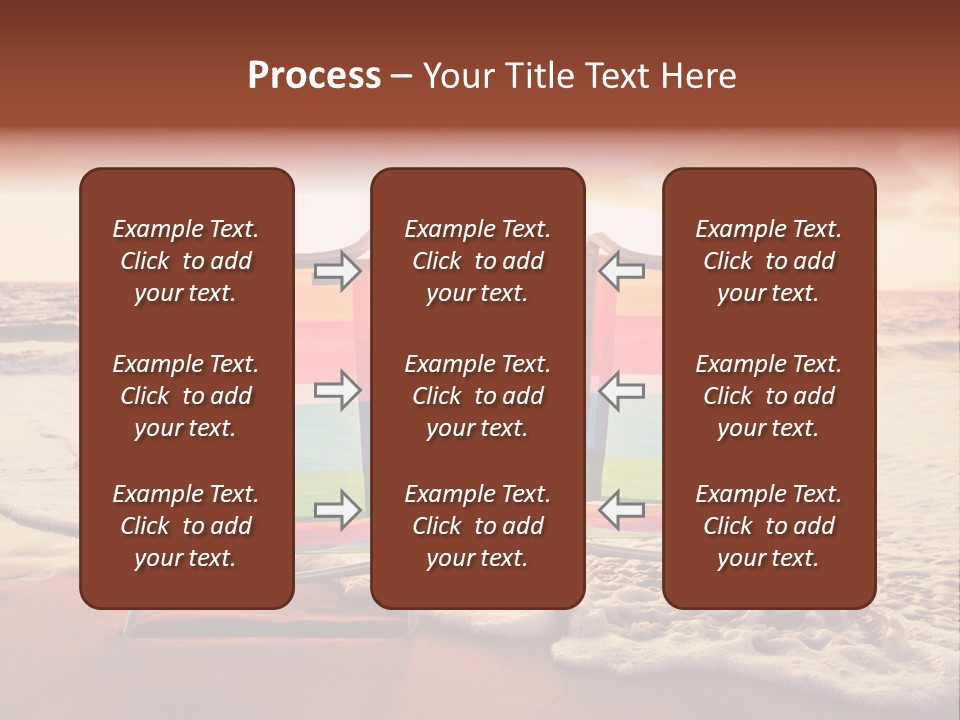 Two Coast Seaside PowerPoint Template