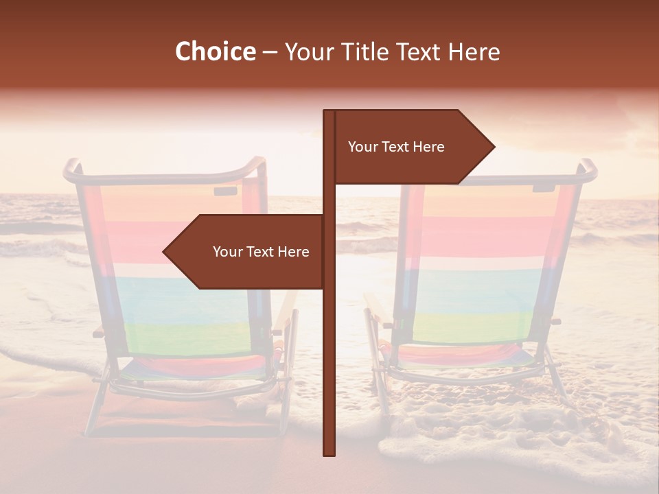 Two Coast Seaside PowerPoint Template