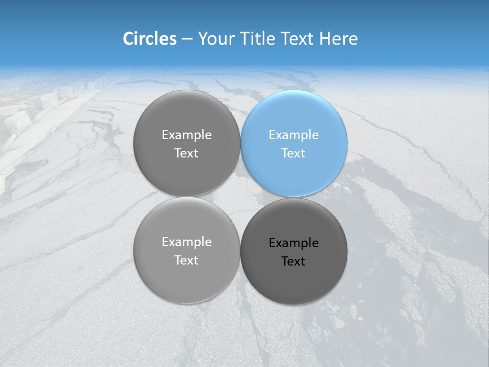 Rock Damage Broken PowerPoint Template