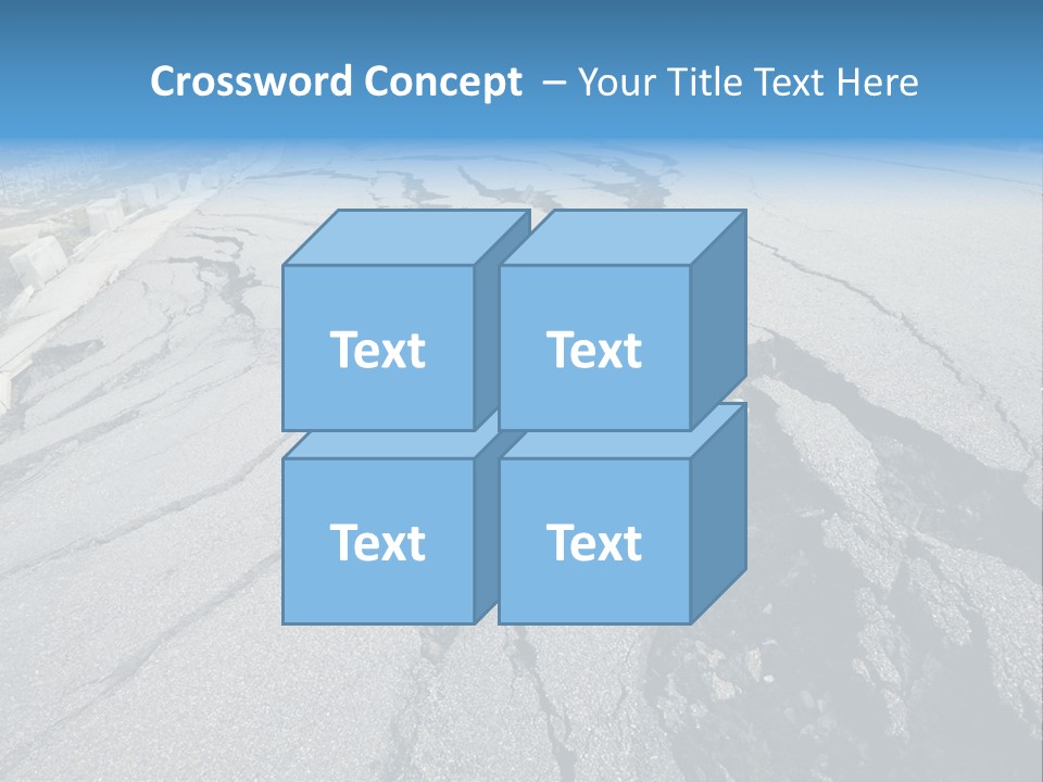 Rock Damage Broken PowerPoint Template