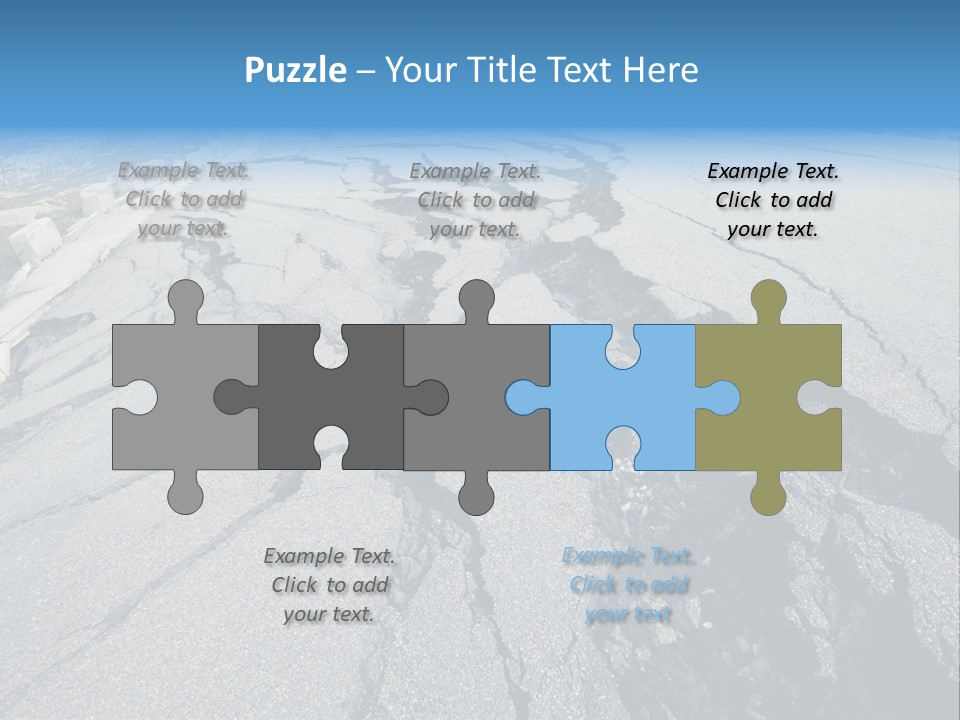 Rock Damage Broken PowerPoint Template