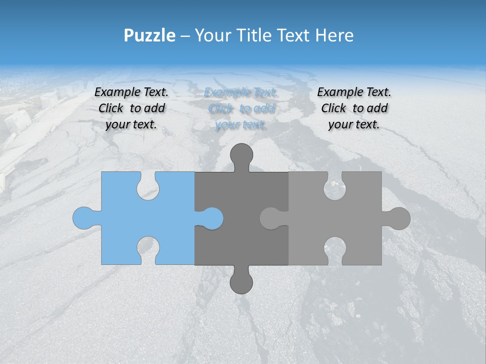 Rock Damage Broken PowerPoint Template