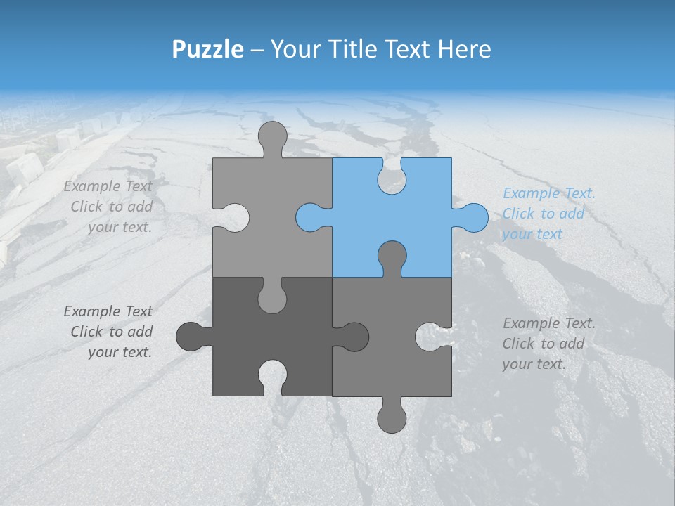 Rock Damage Broken PowerPoint Template