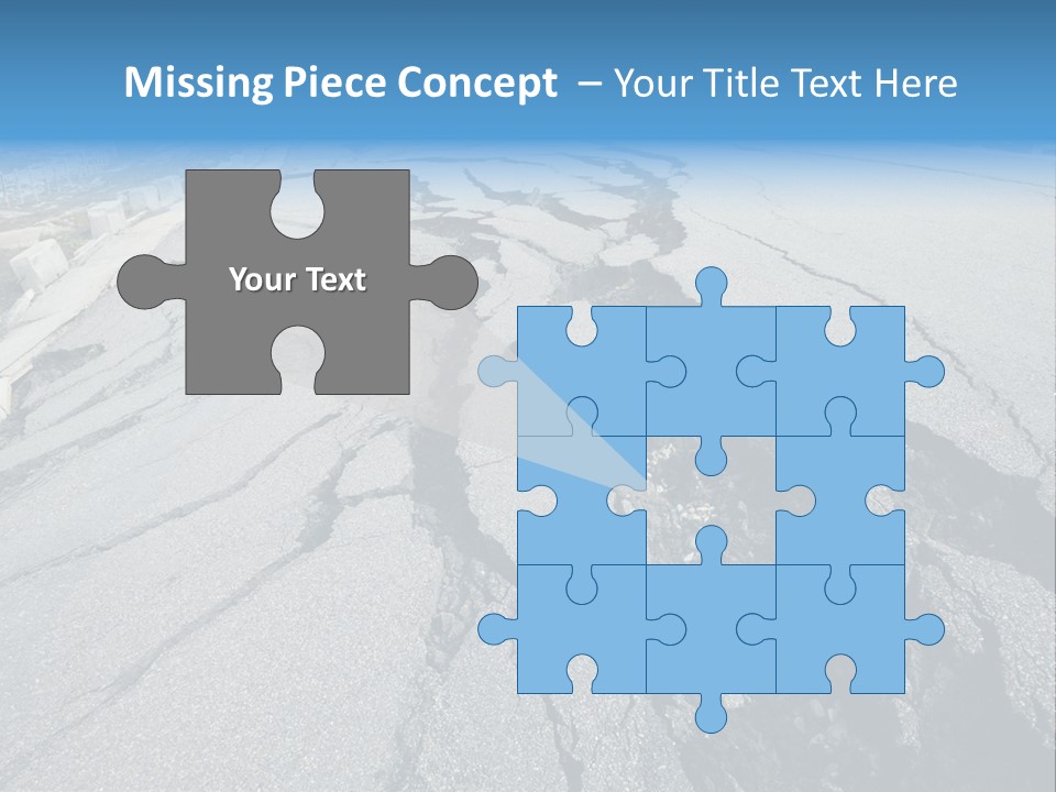 Rock Damage Broken PowerPoint Template