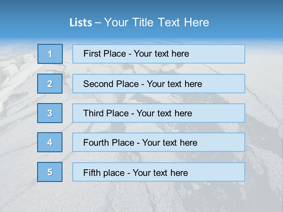 Rock Damage Broken PowerPoint Template
