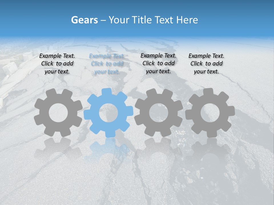 Rock Damage Broken PowerPoint Template