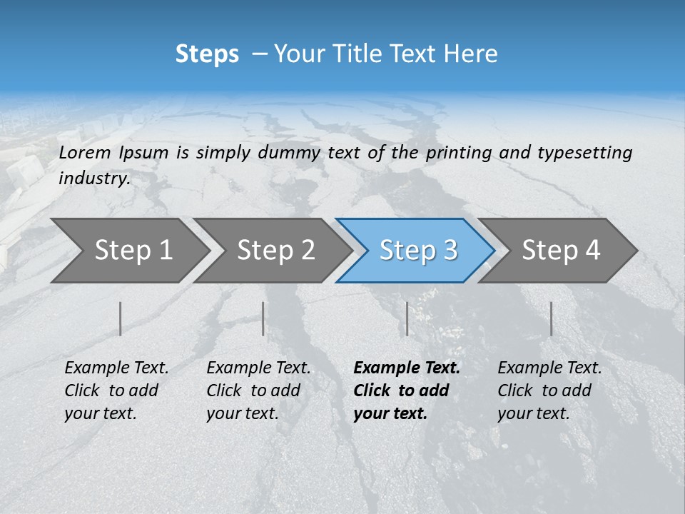 Rock Damage Broken PowerPoint Template
