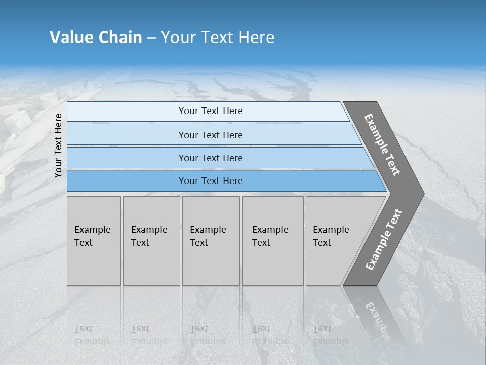 Rock Damage Broken PowerPoint Template