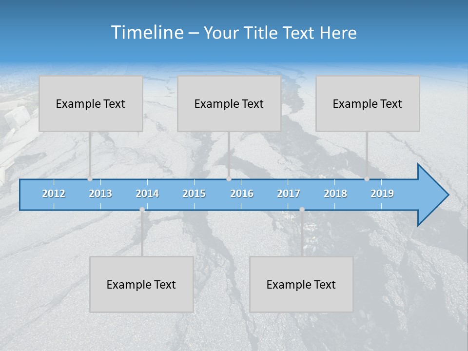 Rock Damage Broken PowerPoint Template
