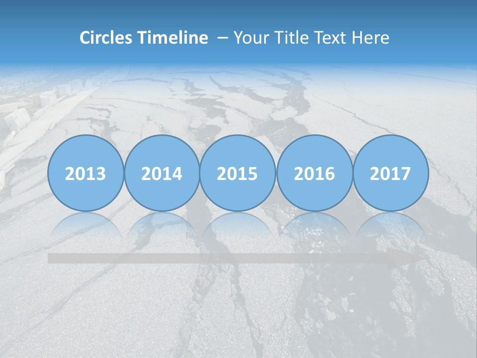 Rock Damage Broken PowerPoint Template