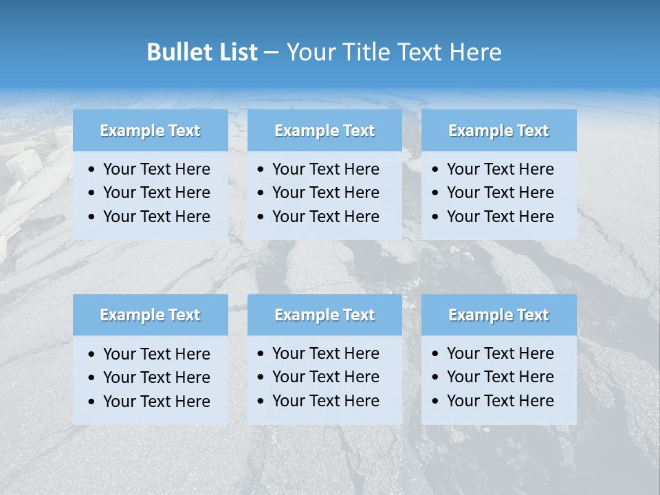 Rock Damage Broken PowerPoint Template