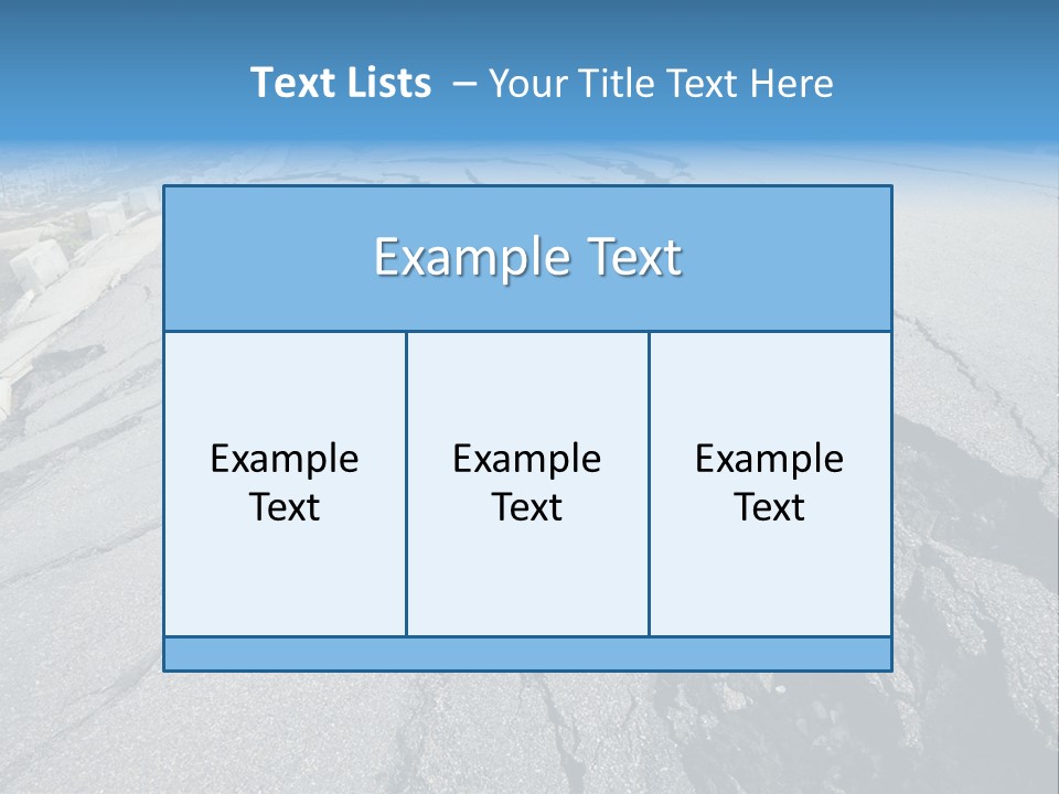 Rock Damage Broken PowerPoint Template