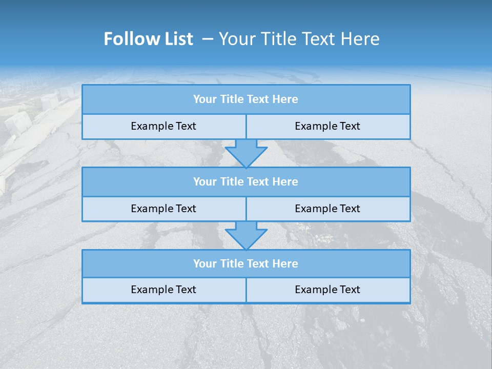 Rock Damage Broken PowerPoint Template