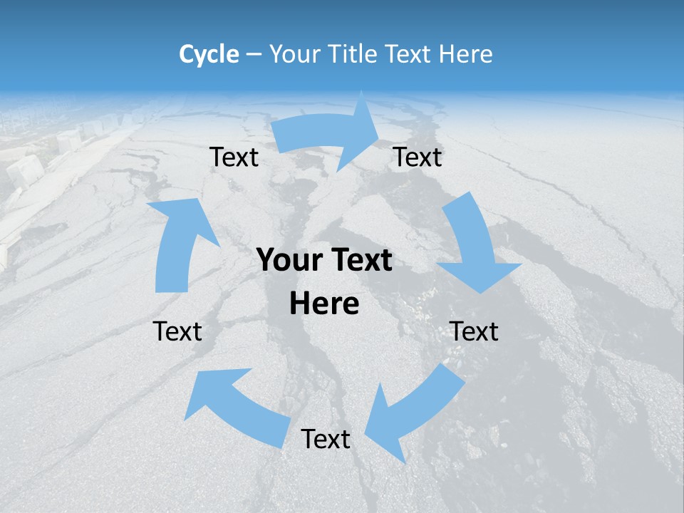 Rock Damage Broken PowerPoint Template