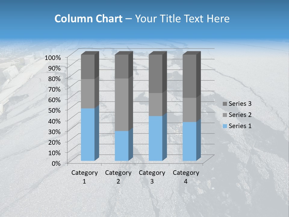 Rock Damage Broken PowerPoint Template