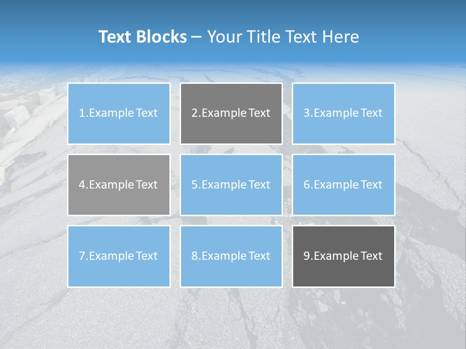 Rock Damage Broken PowerPoint Template