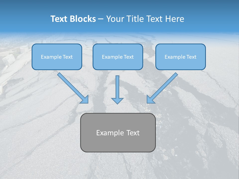 Rock Damage Broken PowerPoint Template