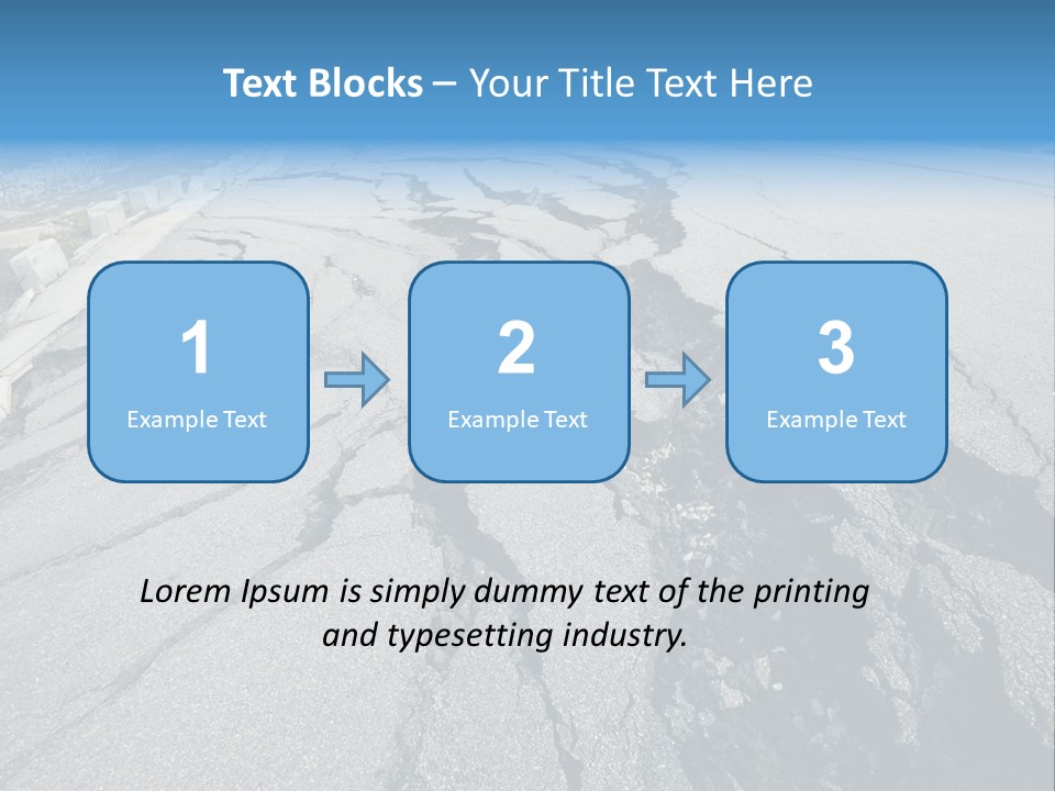Rock Damage Broken PowerPoint Template