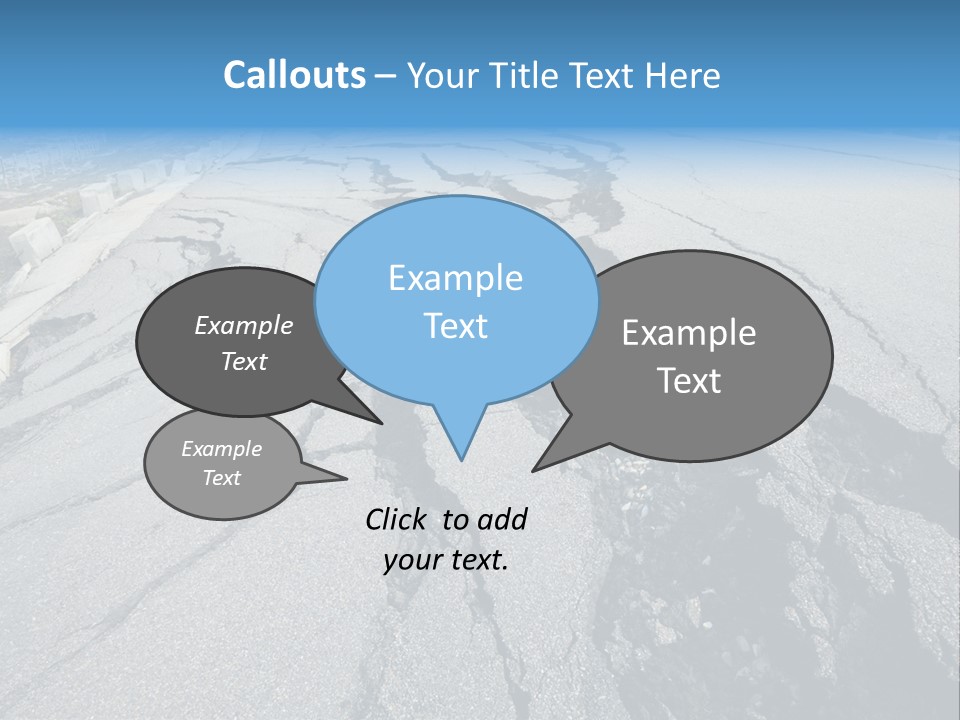Rock Damage Broken PowerPoint Template