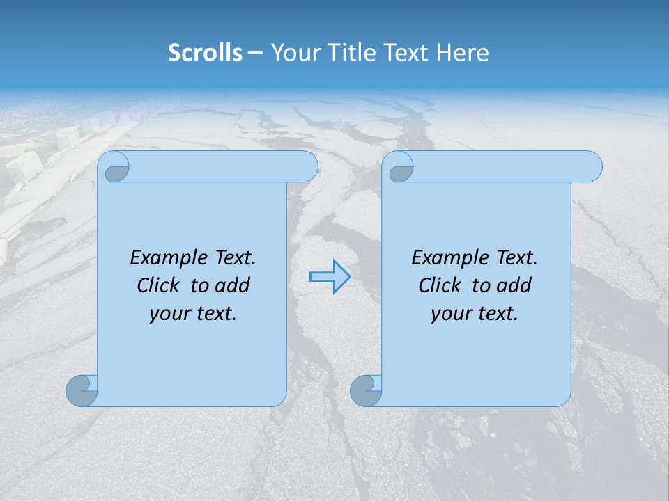 Rock Damage Broken PowerPoint Template