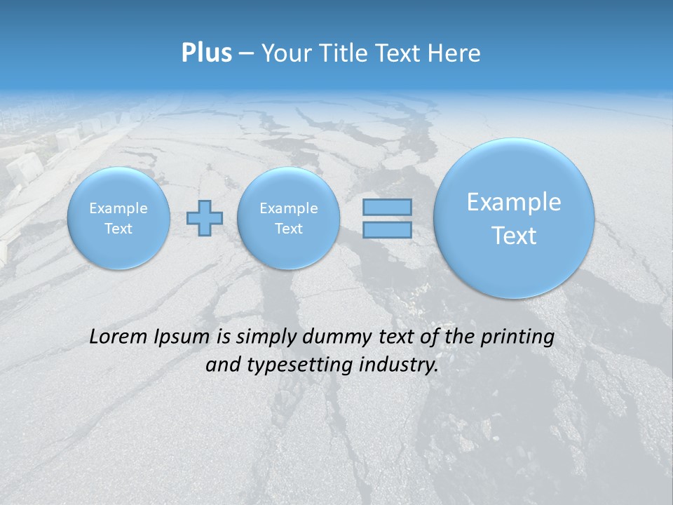 Rock Damage Broken PowerPoint Template