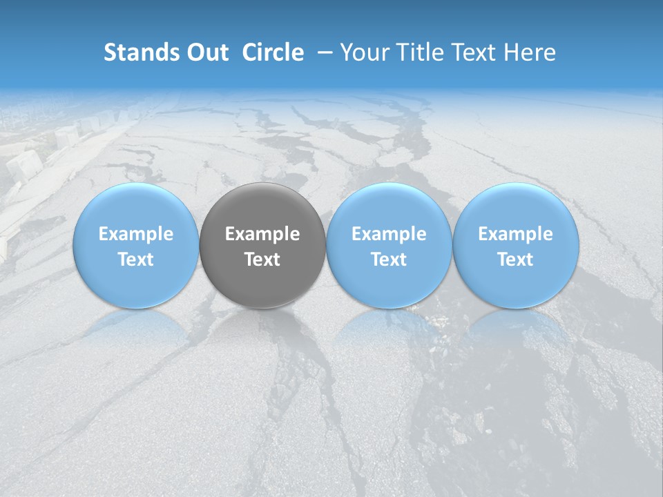 Rock Damage Broken PowerPoint Template