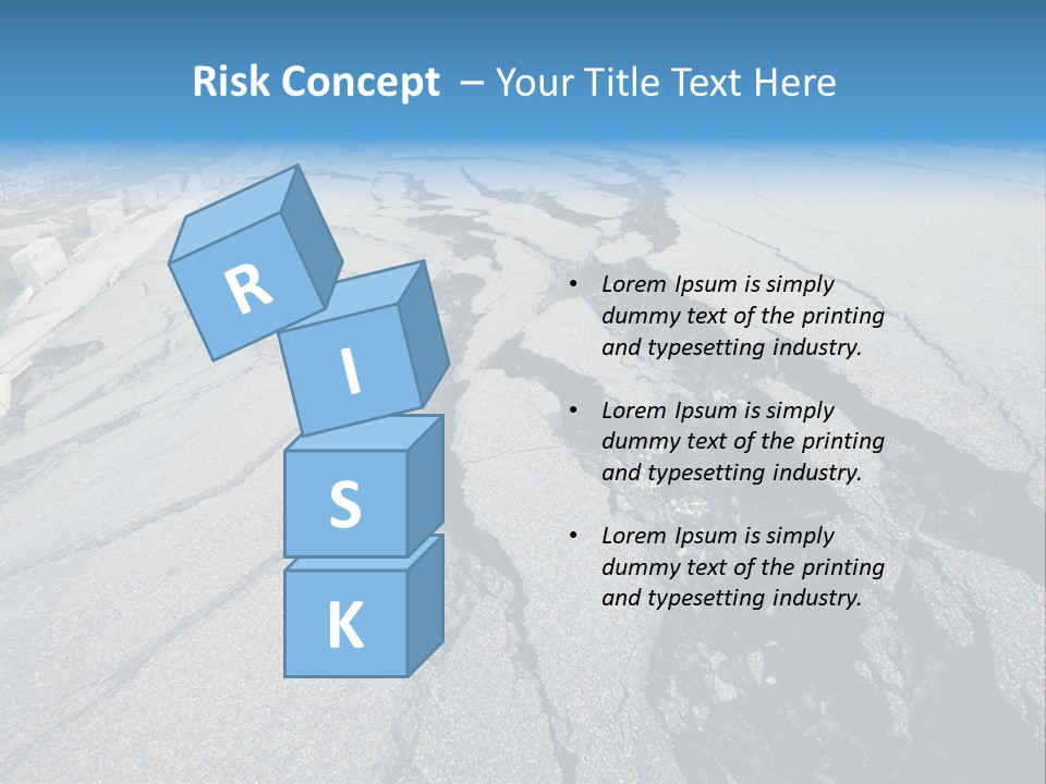 Rock Damage Broken PowerPoint Template