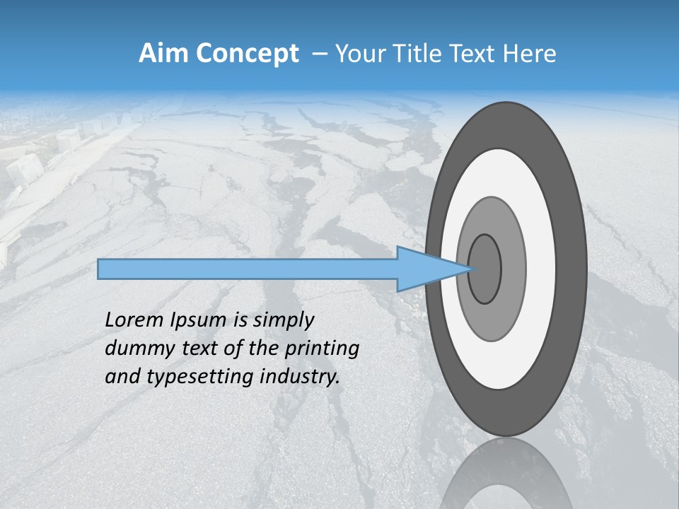 Rock Damage Broken PowerPoint Template