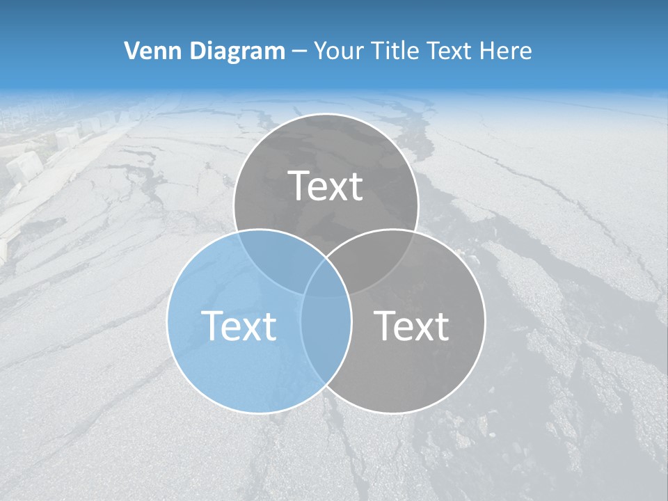 Rock Damage Broken PowerPoint Template