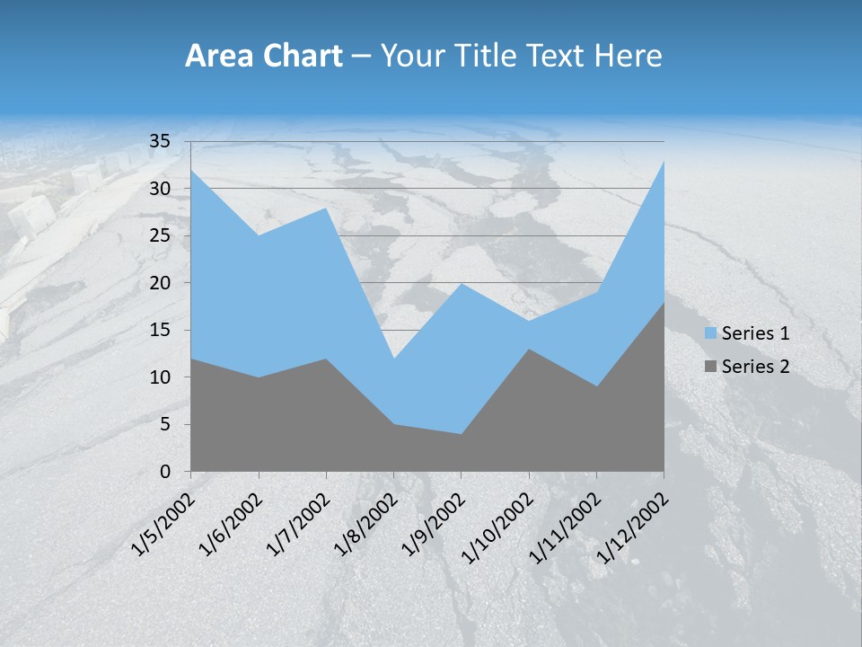 Rock Damage Broken PowerPoint Template