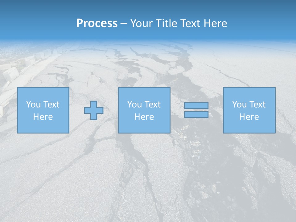 Rock Damage Broken PowerPoint Template