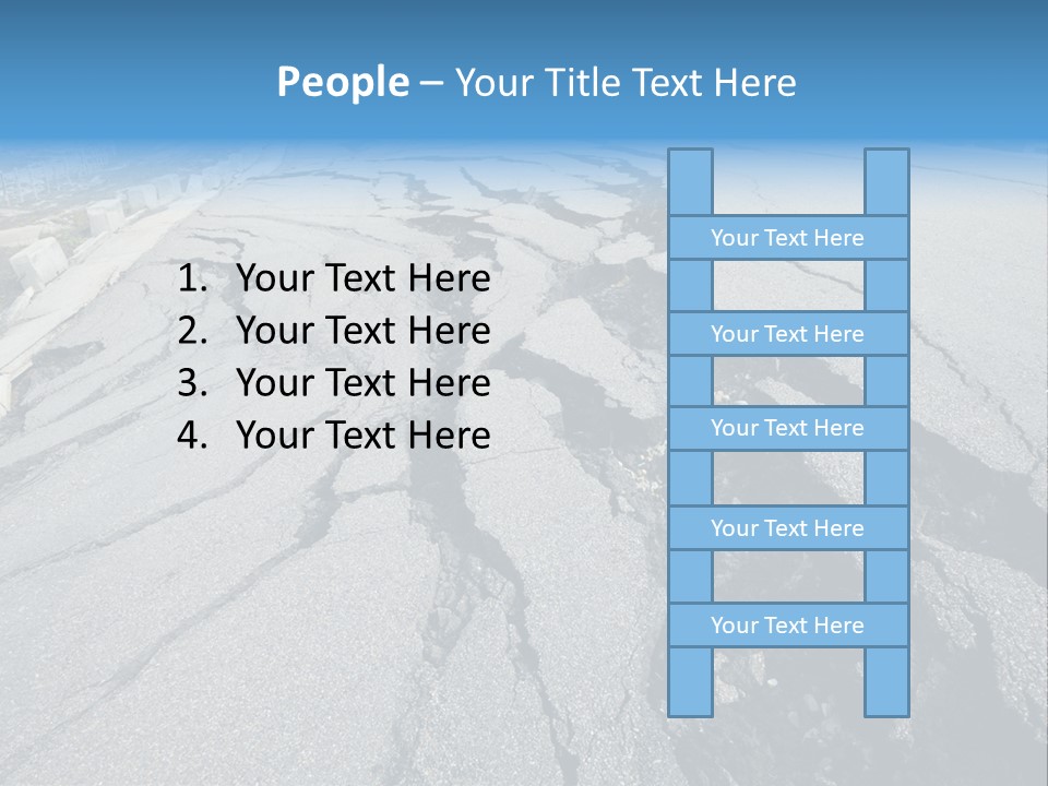 Rock Damage Broken PowerPoint Template