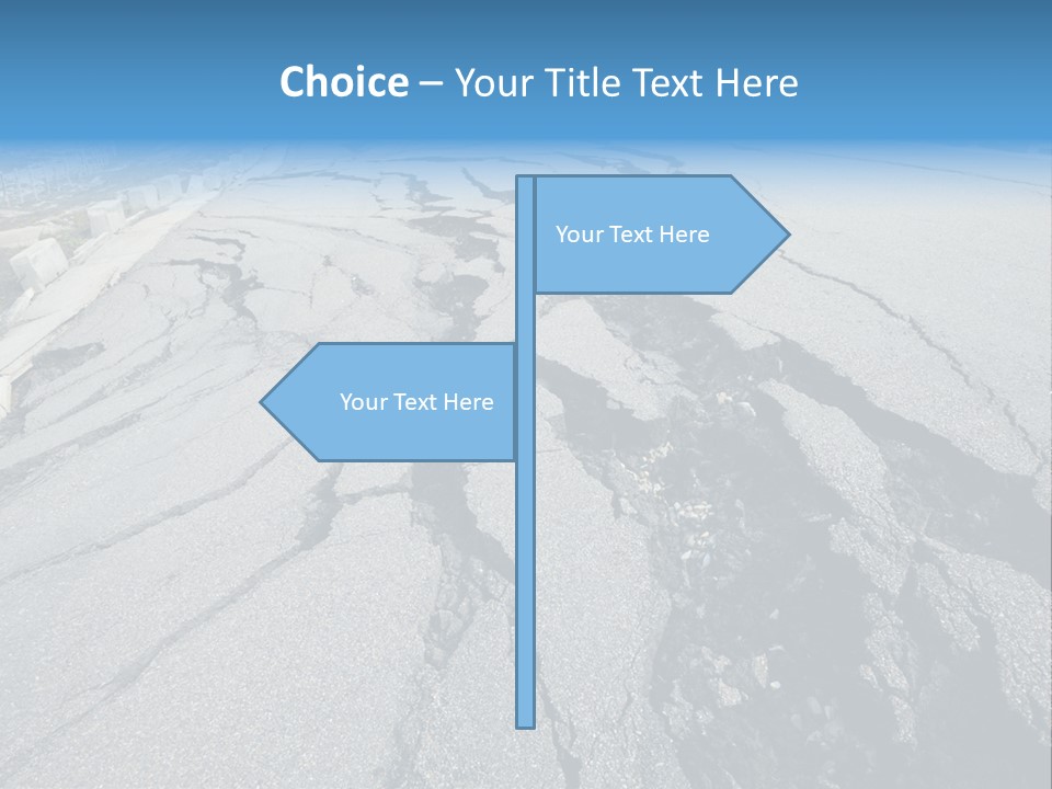 Rock Damage Broken PowerPoint Template