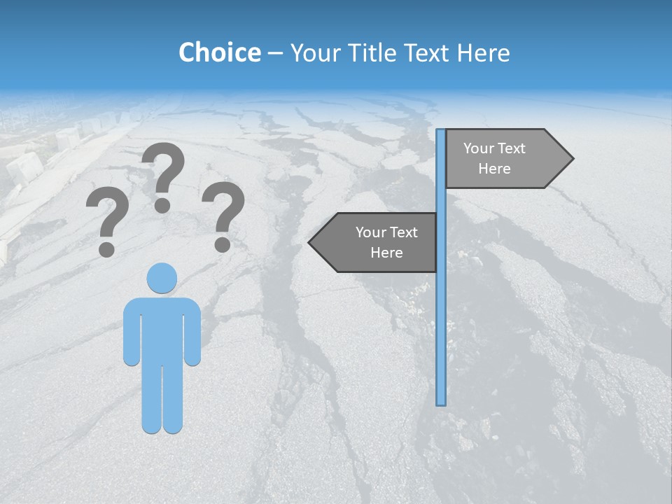 Rock Damage Broken PowerPoint Template