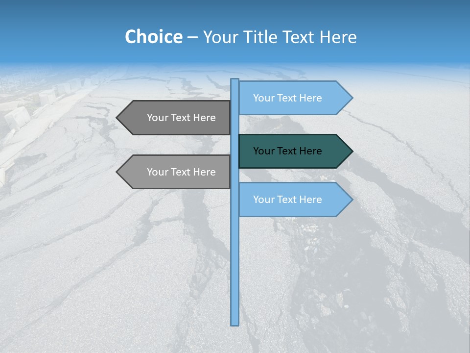 Rock Damage Broken PowerPoint Template
