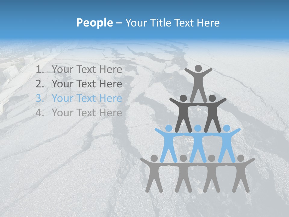 Rock Damage Broken PowerPoint Template