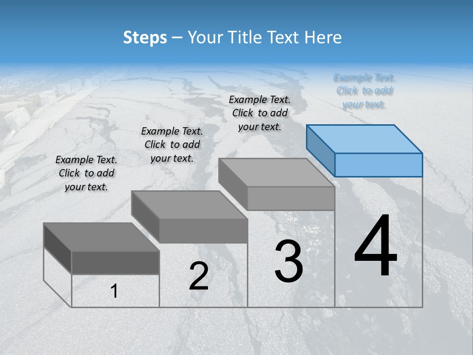 Rock Damage Broken PowerPoint Template