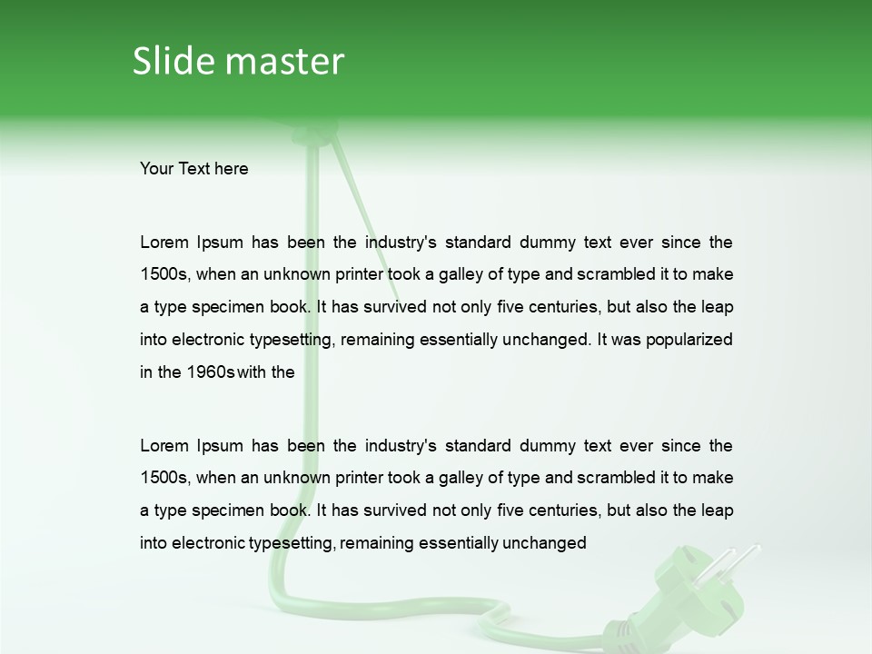 Environment Power Warming PowerPoint Template