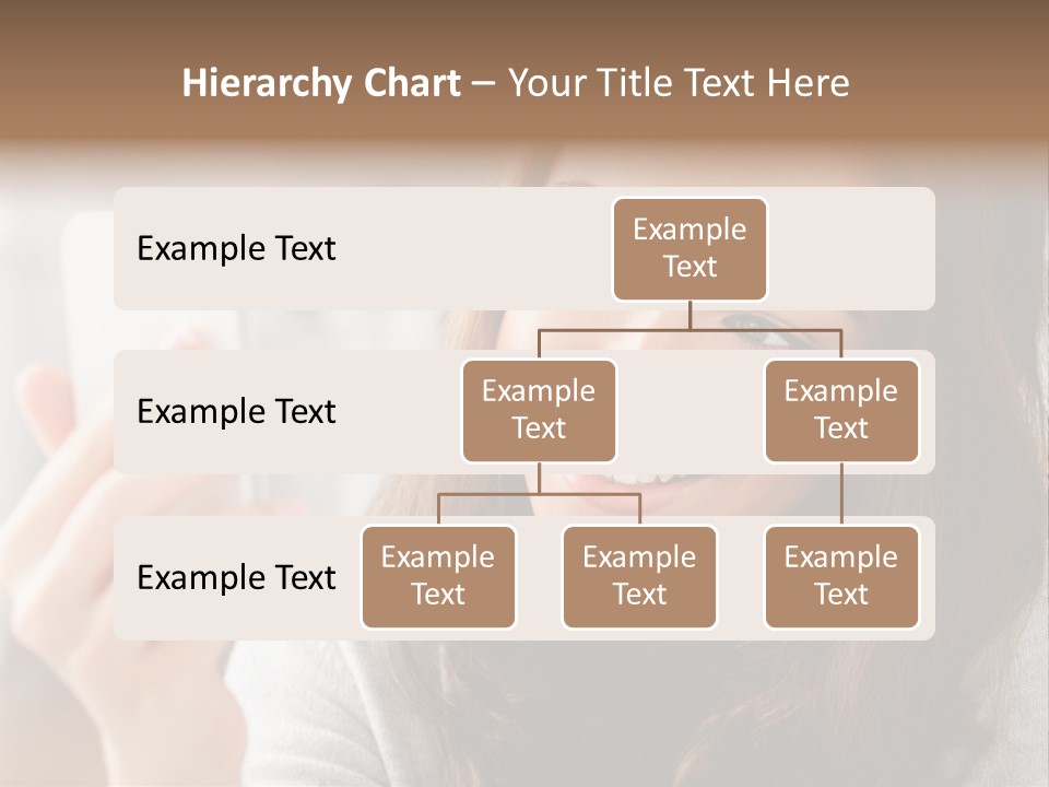 Teenager Using Woman PowerPoint Template