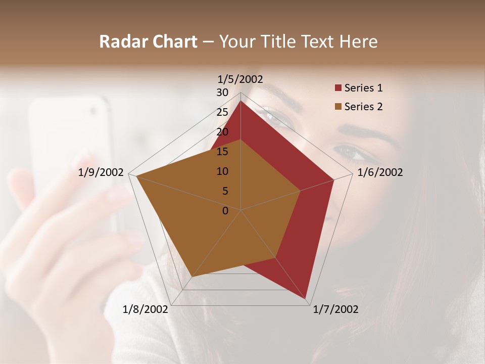 Teenager Using Woman PowerPoint Template
