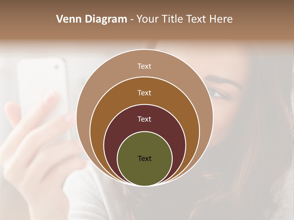 Teenager Using Woman PowerPoint Template