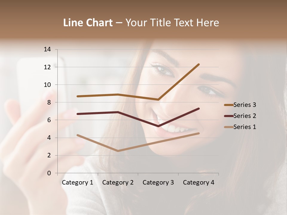 Teenager Using Woman PowerPoint Template