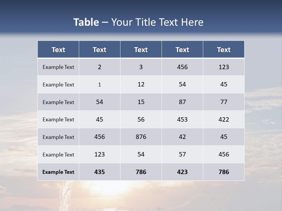 Conch Sky Animal PowerPoint Template