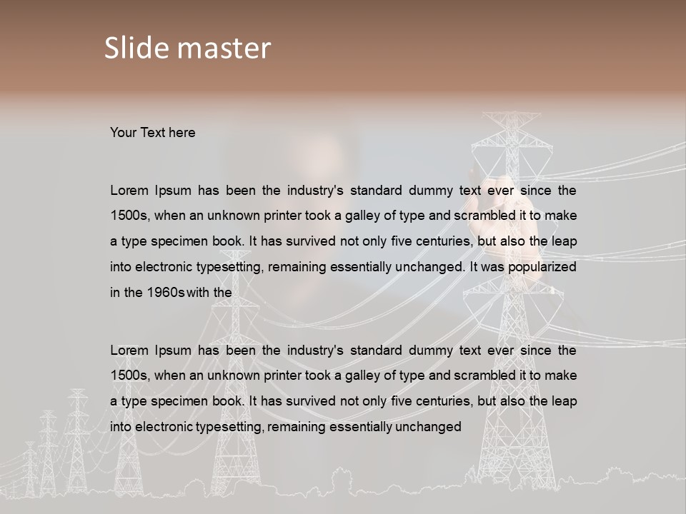 Volt Supply Technology PowerPoint Template