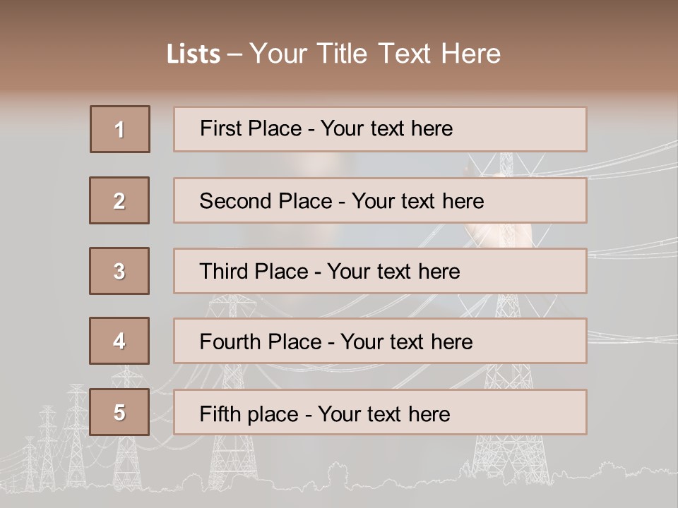 Volt Supply Technology PowerPoint Template