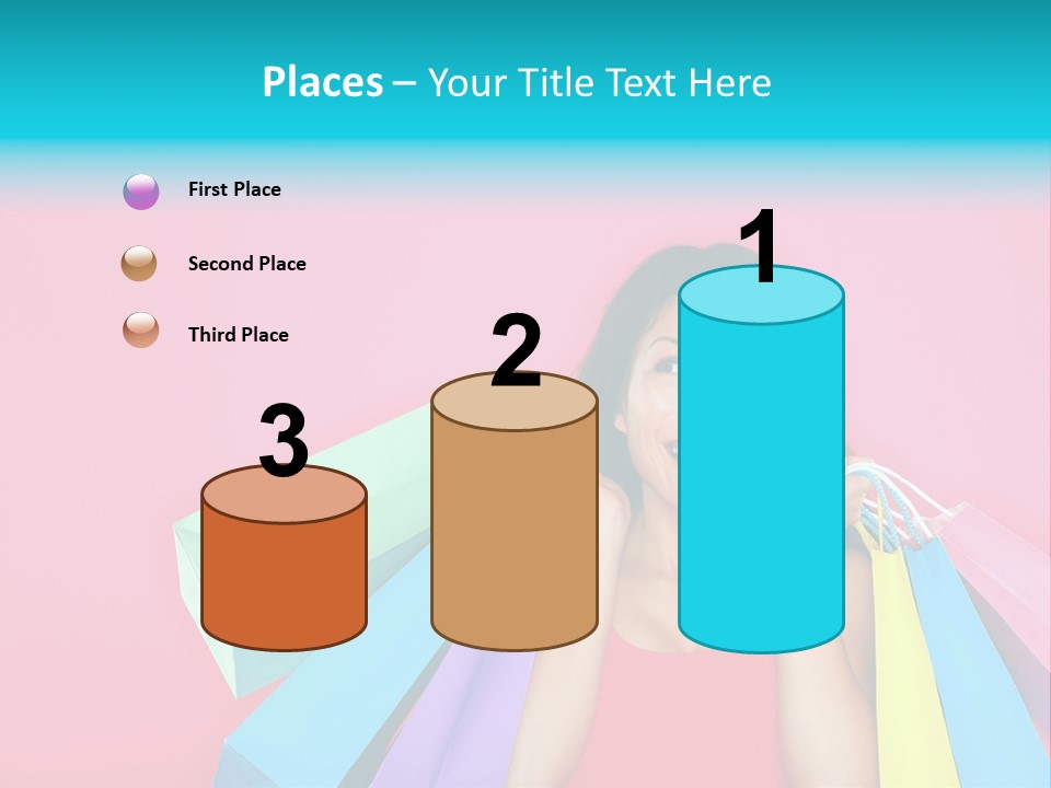 Funky Women Person PowerPoint Template